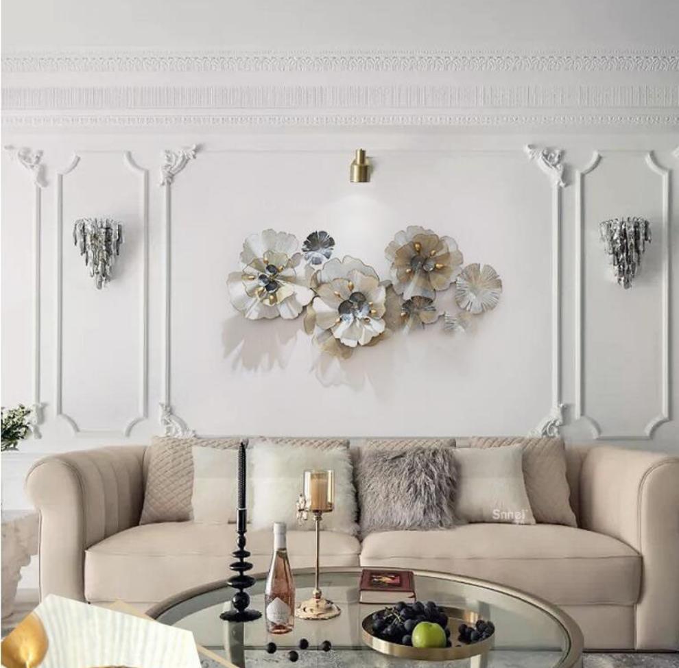 Adore 3D Stereo Wrought Iron Flower Wall Decoration - Adore & Décor
