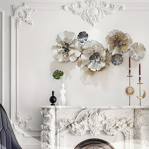 Adore 3D Stereo Wrought Iron Flower Wall Decoration - Adore & Décor