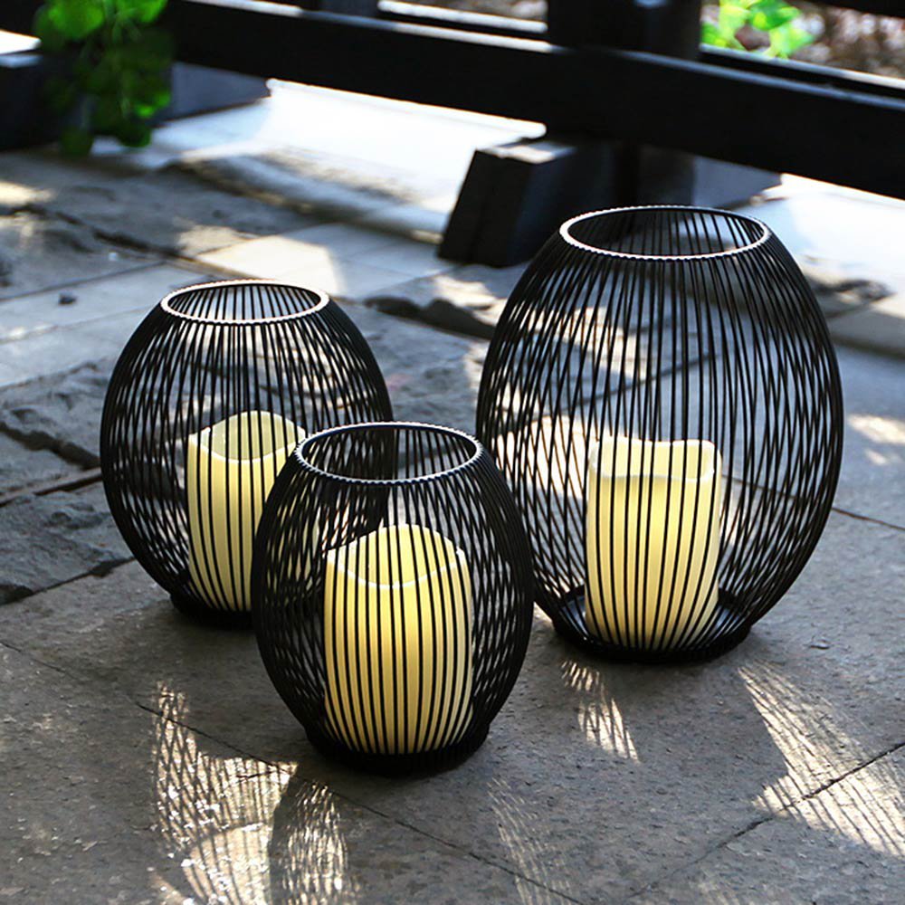 Adore Black strides candle holder - Adore & Décor