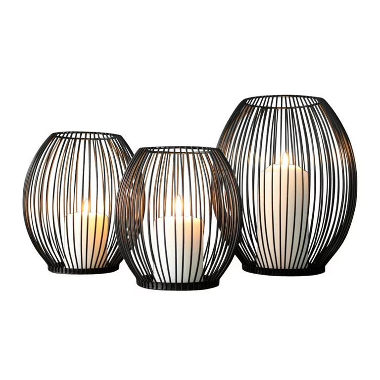 Adore Black strides candle holder - Adore & Décor