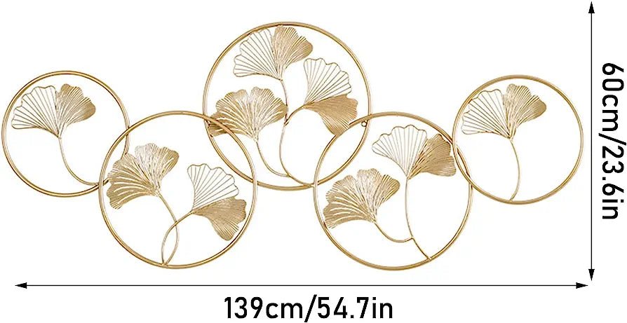 Adore Gold gingko metal rings - Adore & Décor