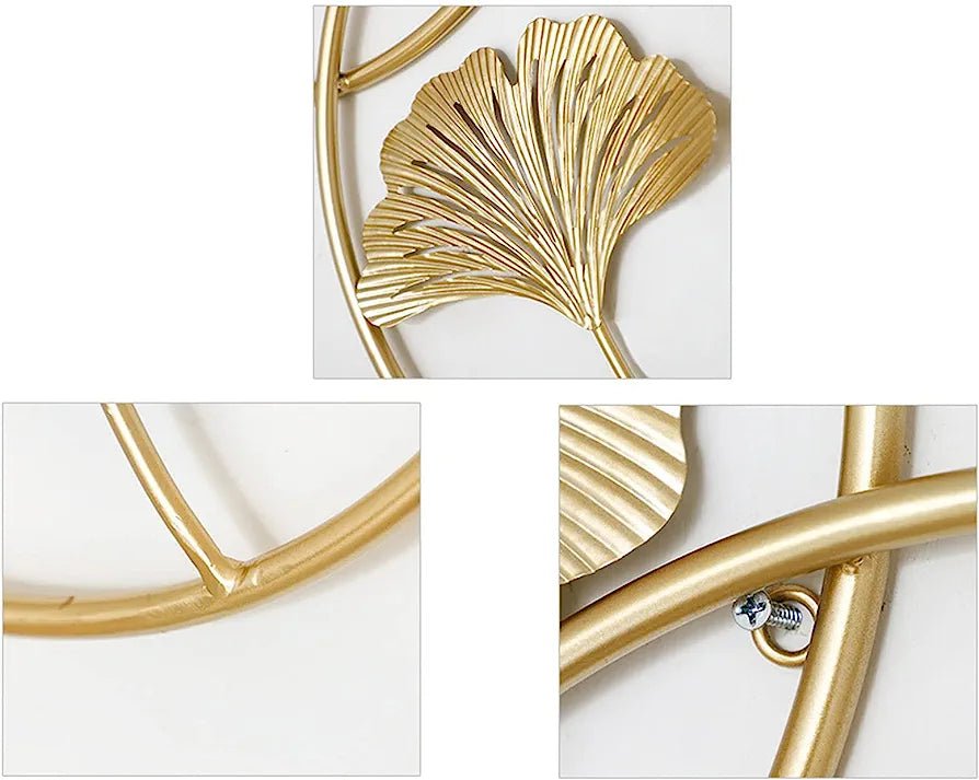 Adore Gold gingko metal rings - Adore & Décor