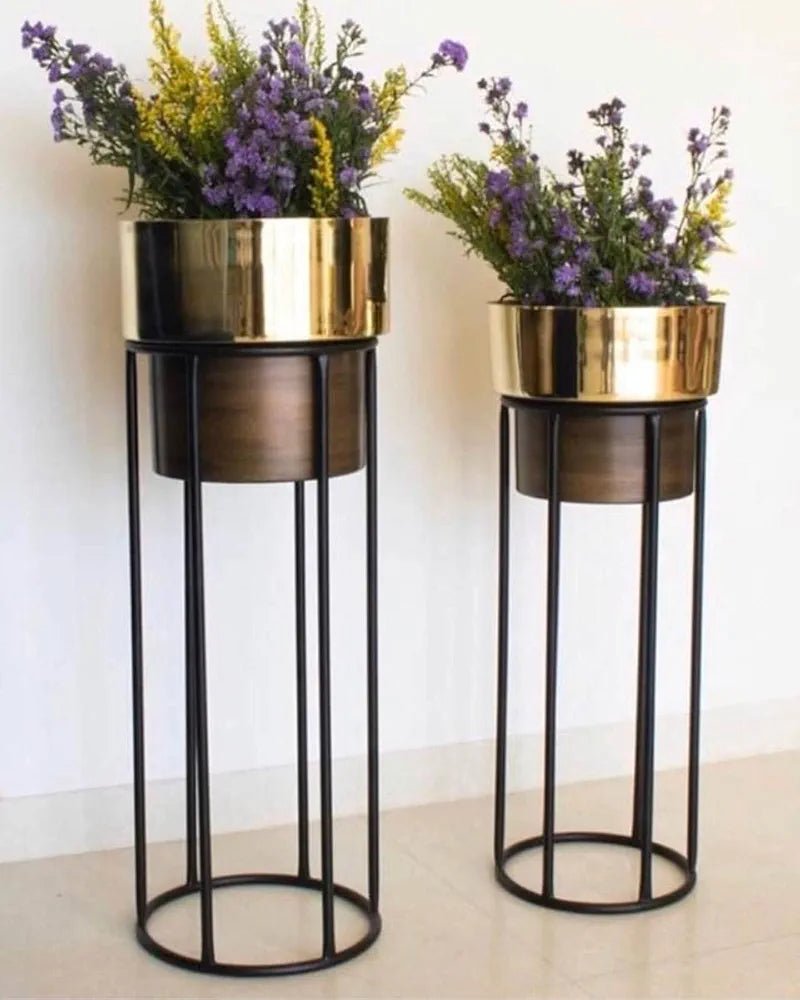 Adore golden carat planters duo - Adore & Décor