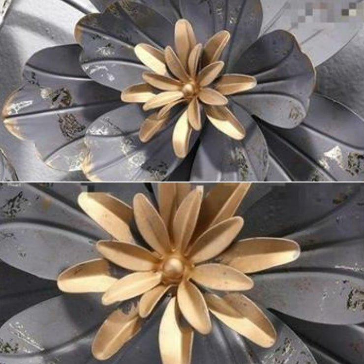 Adore Grey and white flowers wall hanging - Adore & Décor