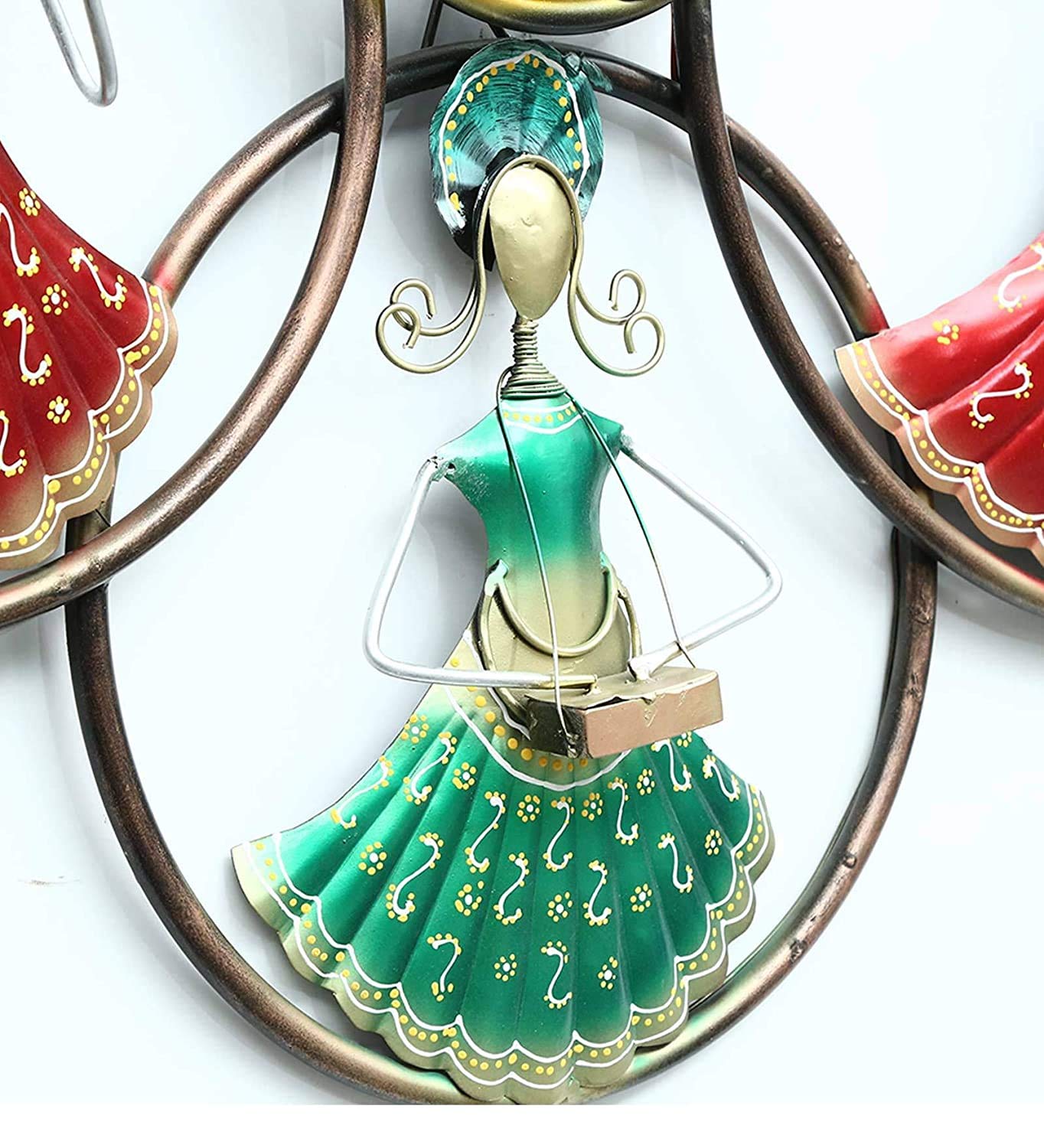 Adore Hand Crafted Metal Doll Musicians Circle Wall Art - Adore & Décor