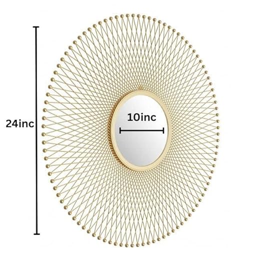 Adore Knitted iron wall mirror - Adore & Décor