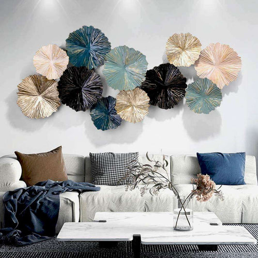 Adore Metal wall hanging (crushed leaves) - Adore & Décor