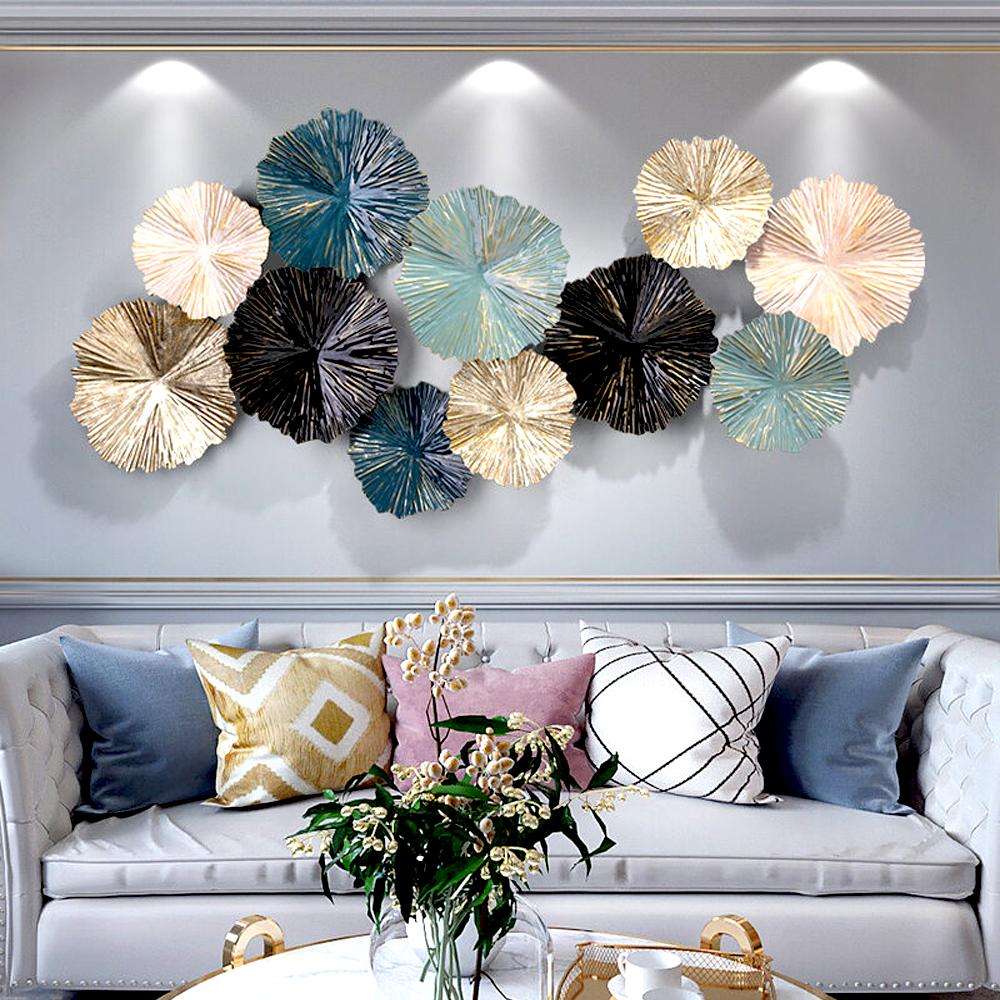 Adore Metal wall hanging (crushed leaves) - Adore & Décor