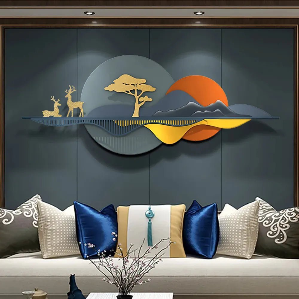 Adore Metallic scenery wall art - Adore & Décor