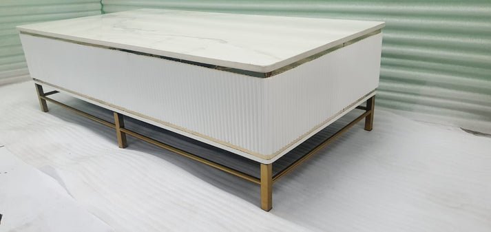 Adore Monochrome flutes table - Adore & Décor