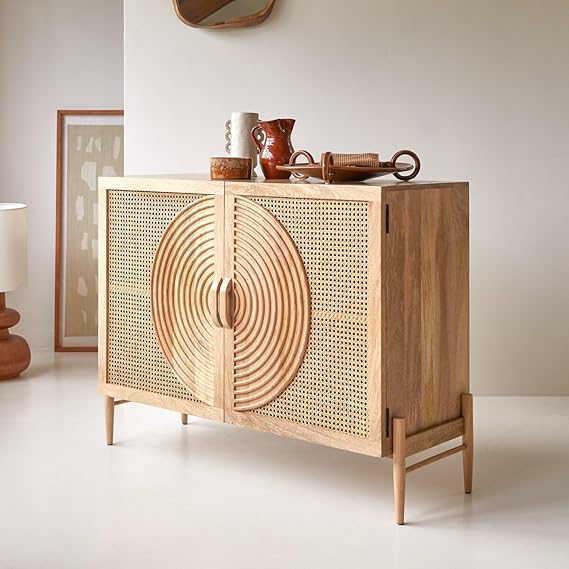 Adore Rattan freeze console table - Adore & Décor