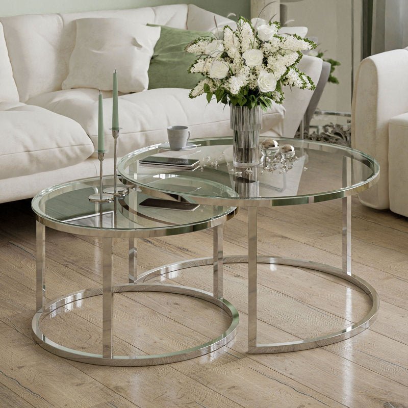 Adore Silver Sail coffee table set - Adore & Décor