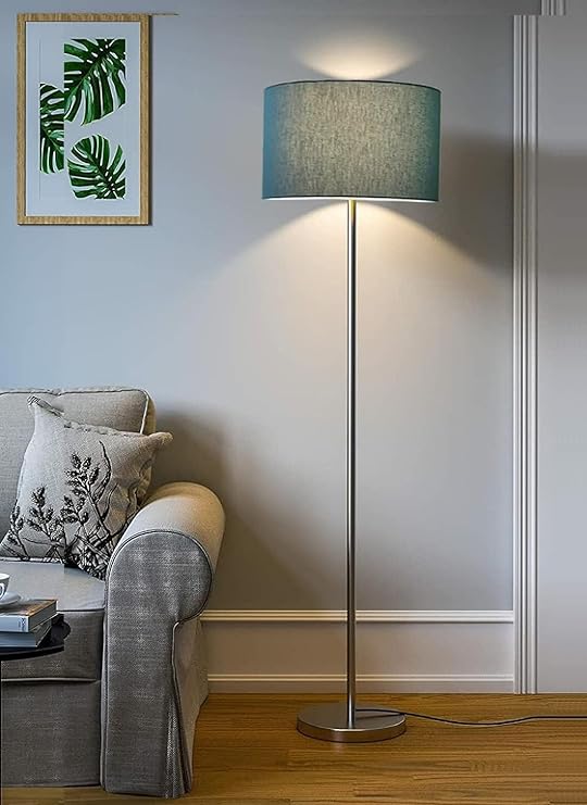 Adore Sturdy Velvet Sapphire floor lamp - Adore & Décor