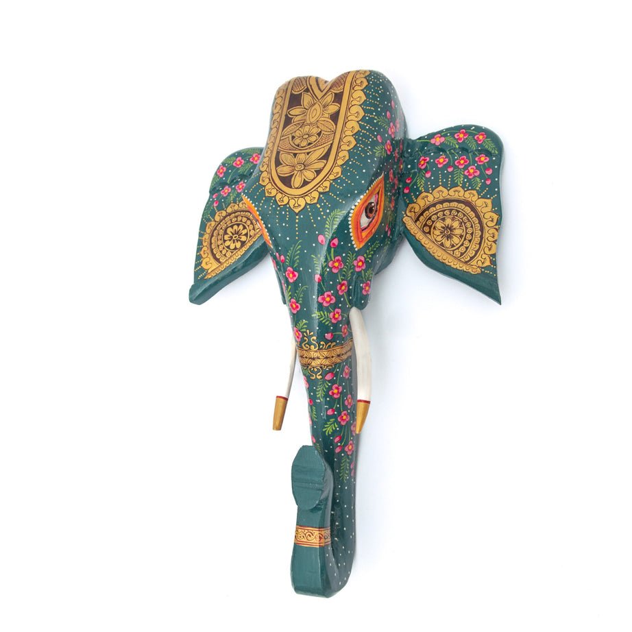 Adore Vinayak wooden hand - painted wall decor - Adore & Décor