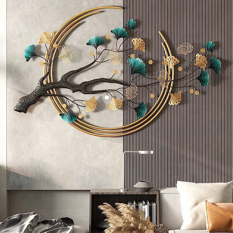 The gingko tree metal wall hanging - Adore & Décor