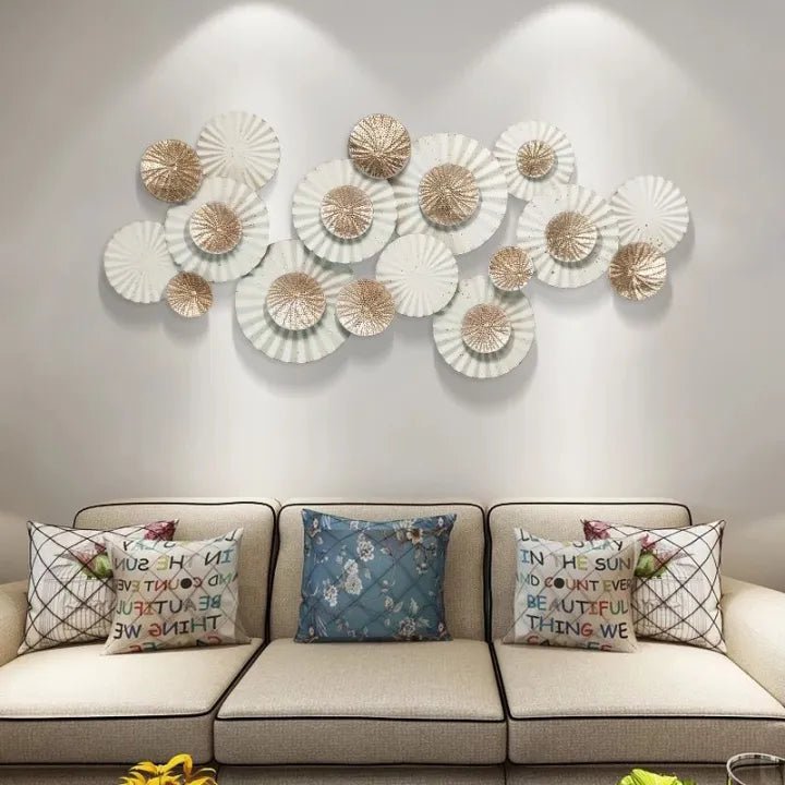 The white shell metal Wall Hanging - Adore & Décor