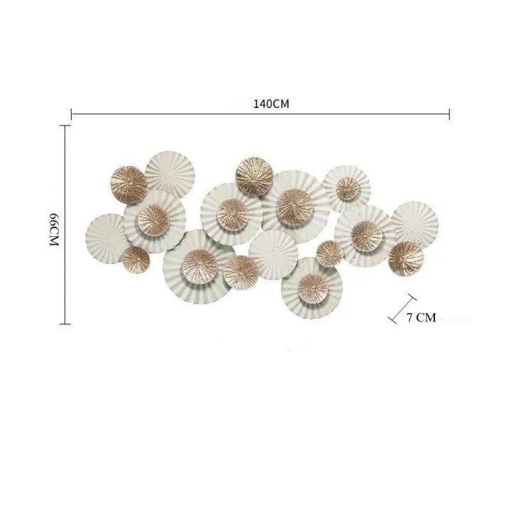 The white shell metal Wall Hanging - Adore & Décor
