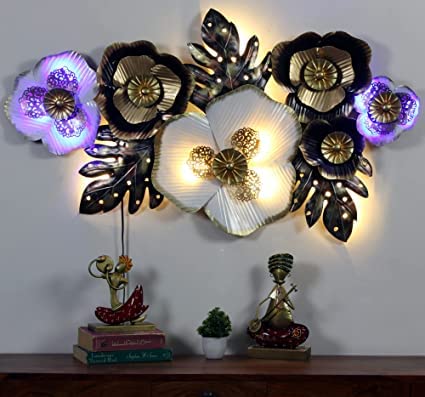 Wrought metallic wall art with LED - Adore & Décor