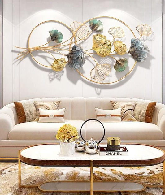 Adore Double Ring Ginkgo bukey wall hanging - Adore & Décor