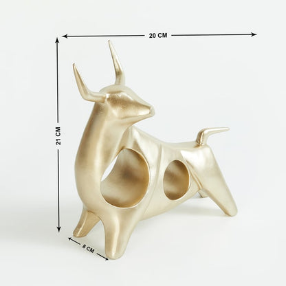 Adore Ceramic BULL decor set [Black and Gold]