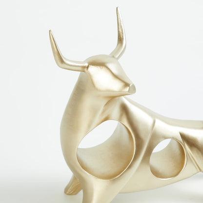 Adore Ceramic BULL decor set [Black and Gold]