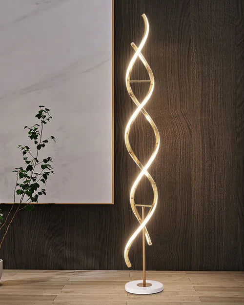 Adore upward spiral floor lamp