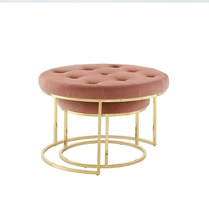 Adore Pink Blush nesting table set of 2