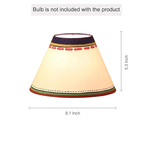 Adore Warli Hand-Painted' Home Decorative Terracotta Bedside Table Lamp