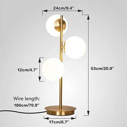 Triple Globe Shaped table Lamp