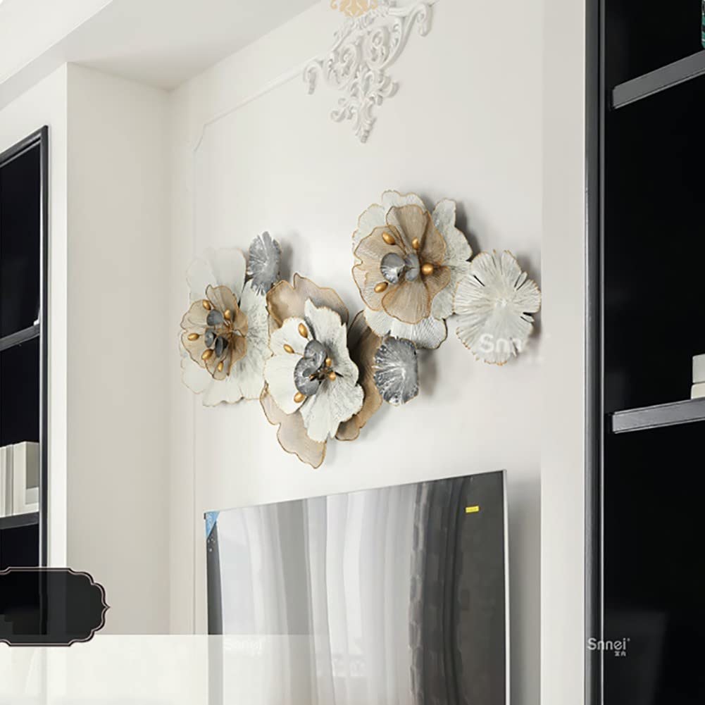 Adore 3D Stereo Wrought Iron Flower Wall Decoration