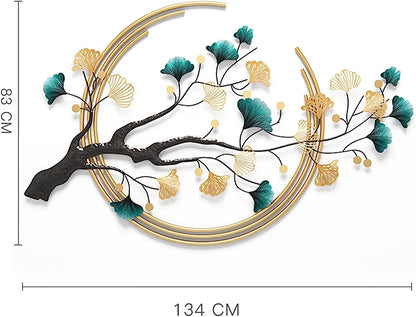 The gingko tree metal wall hanging