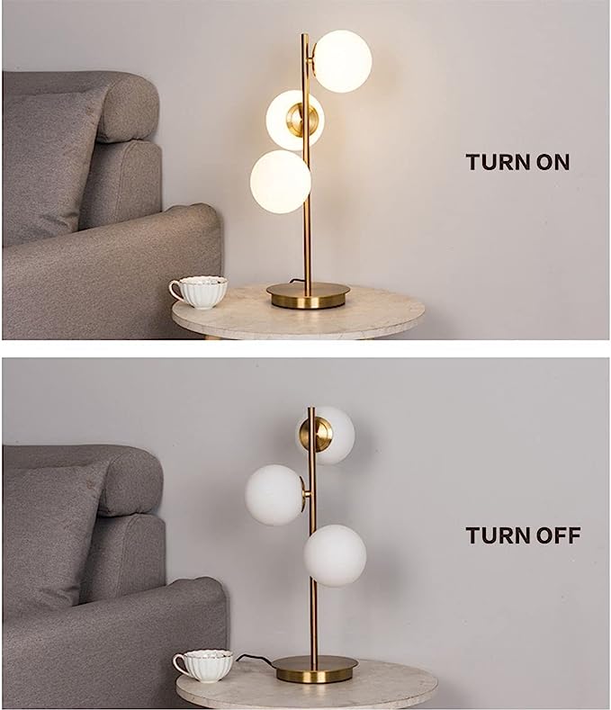 Triple Globe Shaped table Lamp