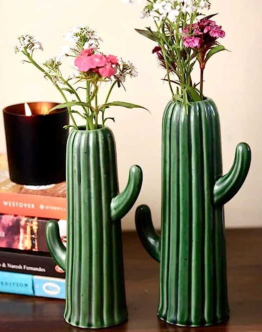 Adore Cactus shaped vase [set of 3]