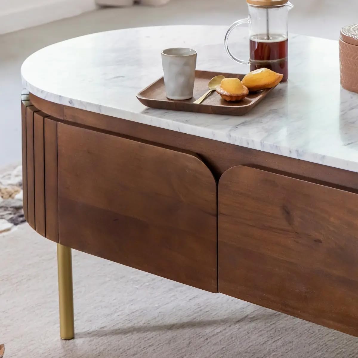 Adore Wooden walnut coffee table Adore & Décor