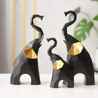 Adore Elephant Showpiece pack of 3