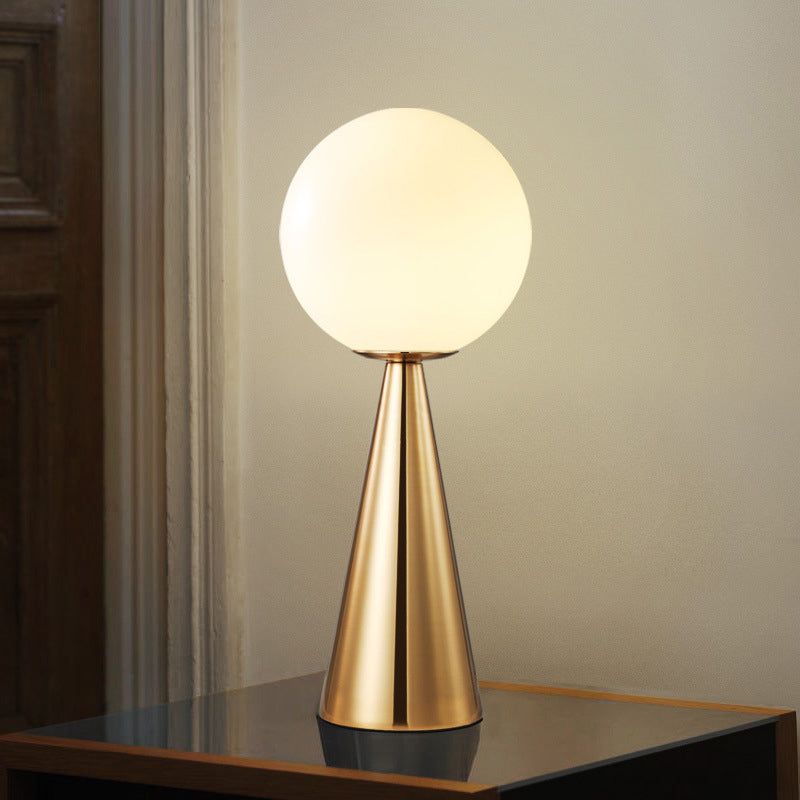 Adore Frost glass globe table lamp