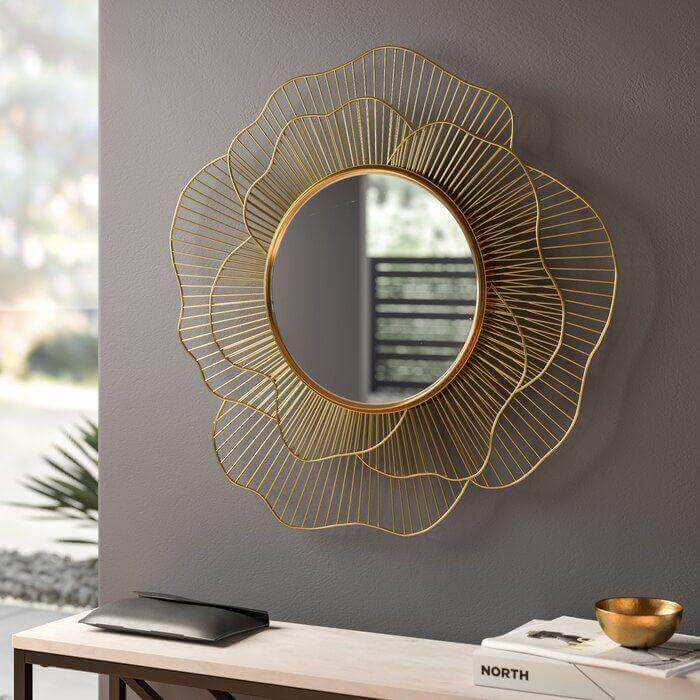 Adore Flared petal frame mirror