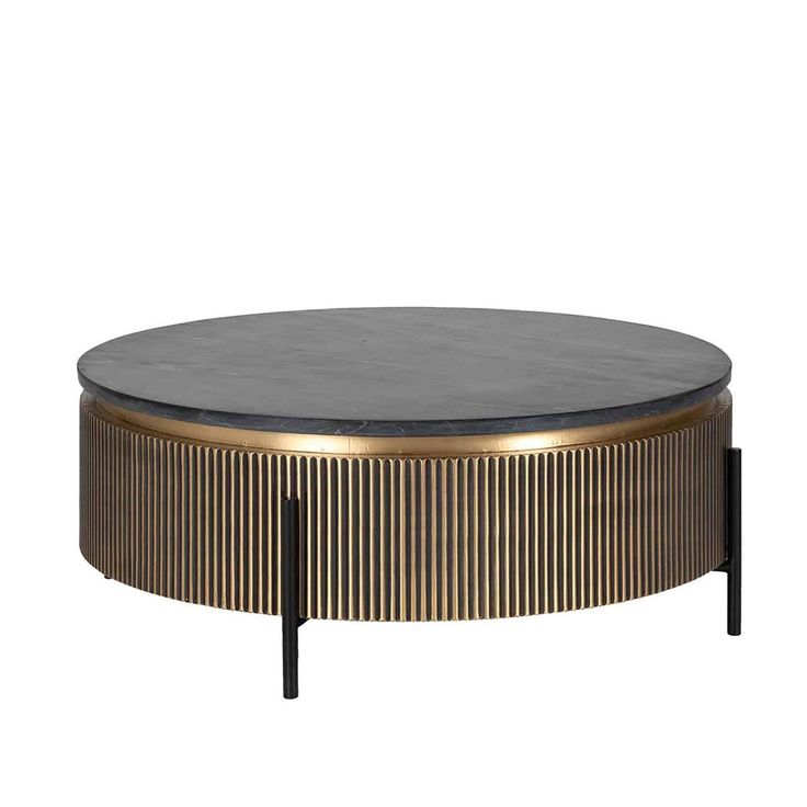 Adore fluted Black Swan coffee table