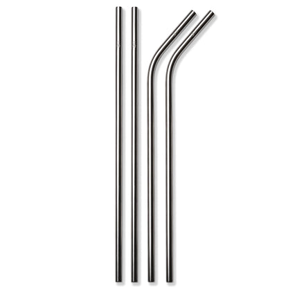 Adore 4pcs Stainless Steel Straw & 1pc Brush