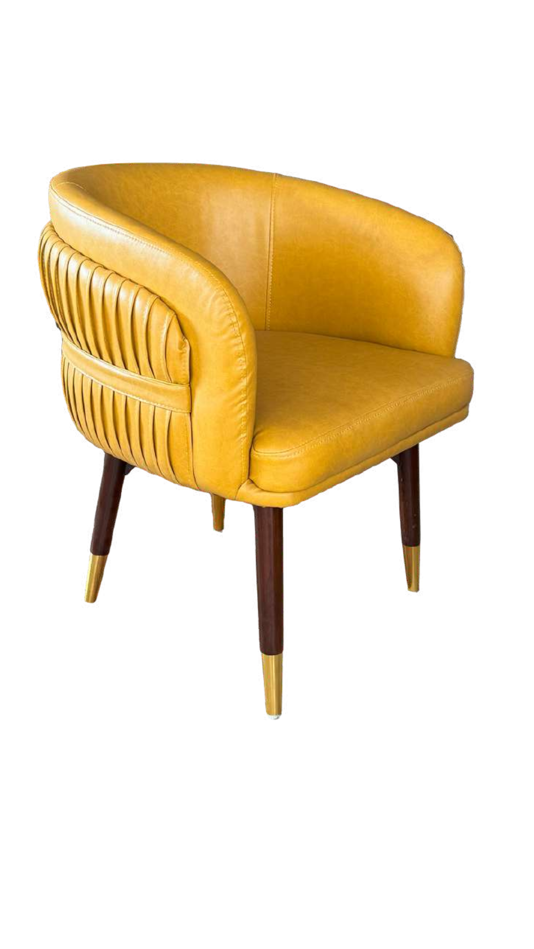 Adore mustard pleated seater