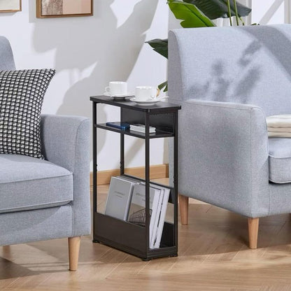 Adore Vintage Narrow Side Table with Storage Shelf