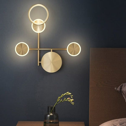 Adore Circulos Brass Ring Wall lamp