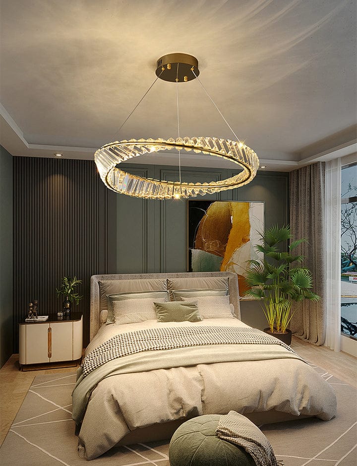 Adore Modern Crystal Tilted LED Chandelier