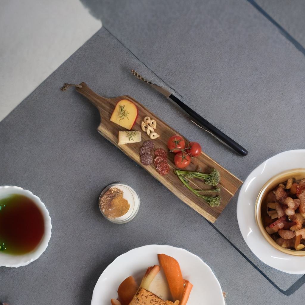 Adore Acacia wood snacks platter