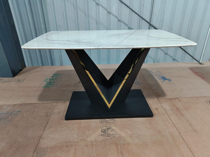 Adore Black Diamond Dining table set with 6 seaters Adore & Décor
