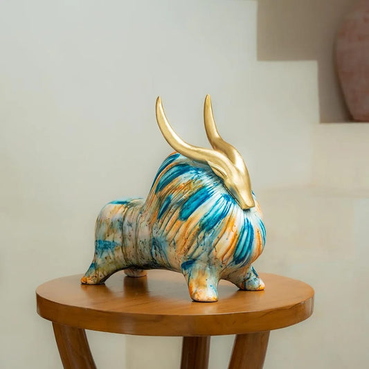 Adore Abstract Harappan - Inspired Yak Decor – Tribal Art Statement - Adore & Décor