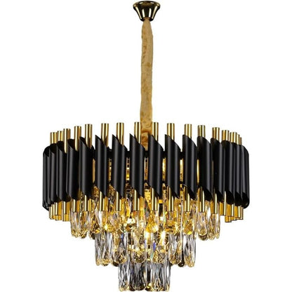 Adore Black matte round chandelier - Adore & Décor