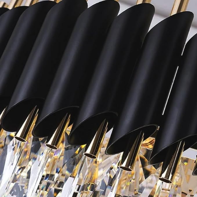 Adore Black matte round chandelier - Adore & Décor