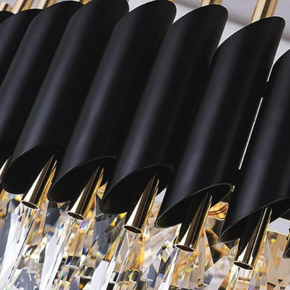 Adore Black matte round chandelier - Adore & Décor