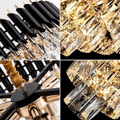 Adore Black matte round chandelier - Adore & Décor